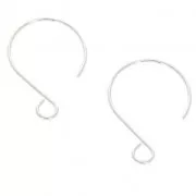 Crochets d'oreilles 23 mm en Argent 925  x2