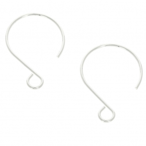 Crochets d'oreilles 23 mm en Argent 925  x2