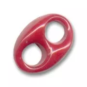 Grain de café 26 mm Dark Red Coral