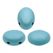 Perles en verre Samos® par Puca® 5x7 mm Opaque Aqua x10g
