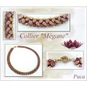 Perles en verre Paros® par Puca® 7x4 mm Opaque Jonquil Luster Bronze x10g
