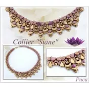 Perles en verre Paros® par Puca® 7x4 mm Opaque Jonquil Luster Bronze x10g