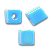 Cubes Miyuki 4 mm SB4-482 - Op Turquoise Blue AB x10g|raw }}