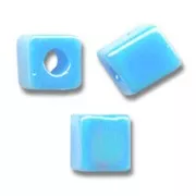 Cubes Miyuki 4 mm SB4-482 - Op Turquoise Blue AB x10g