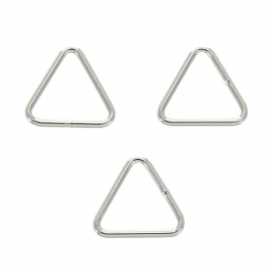 Anneaux fermés triangulaires 7.6x7.6x0.75 mm en Argent 925 x5