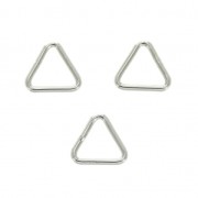 Anneaux fermés triangulaires 5x5x0.65 mm en Argent 925 x10