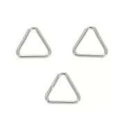 Anneaux fermés triangulaires 5x5x0.65 mm en Argent 925 x10