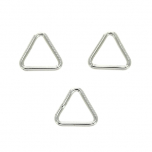 Anneaux fermés triangulaires 5x5x0.65 mm en Argent 925 x10