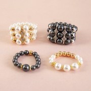 Intercalaire 3 rangs 17x5 mm - Rodhié strass Crystal x1