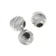 Stoppers Beads 3 mm avec un trou de 0.5 mm en Argent 925 x2