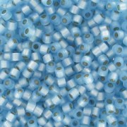 Miyuki Delica 11/0 DB0628 - Dyed Aqua Silver Lined Alabaster x8g|raw }}