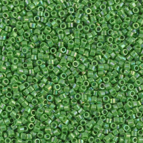 Miyuki Delica 11/0 DB0163 - Opaque Green AB x8g