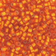 Miyuki Delica 11/0 DB0681 - Dyed Semi Mat Silver Lined Orange x8g|raw }}