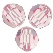 Perles rondes  PureCrystal 5000 6 mm Light Rose  x6