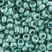 Perles rocailles Preciosa  9/0 2.5 mm - Mint Métallique x20g