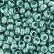 Perles rocailles Preciosa  9/0 2.5 mm - Mint Métallique x20g