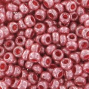 Perles rocailles Preciosa  9/0 2.5 mm - Rose Metallique x10g