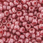 Perles rocailles Preciosa  9/0 2.5 mm - Rose Metallique x10g