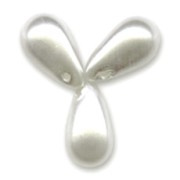 Gouttes nacrées 6x10 mm White x20|raw }}
