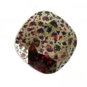 Cabochon PureCrystal 4470 12 mm Scarlet Gold Patina x1