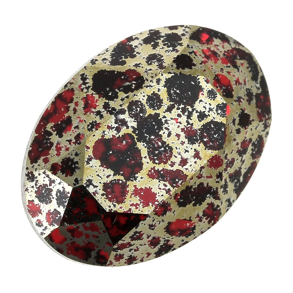 Broche Cabouchon Dorée Ovale - Perles Nacrées Et Strass, Thème Floral, Neuf Avec Petits Défauts