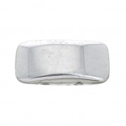 Perles en verre tchèque Carrier Bead 2 trous 11 x 22 mm Labrador x 6