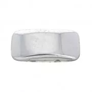 Perles en verre tchèque Carrier Bead 2 trous 11 x 22 mm Labrador x 6