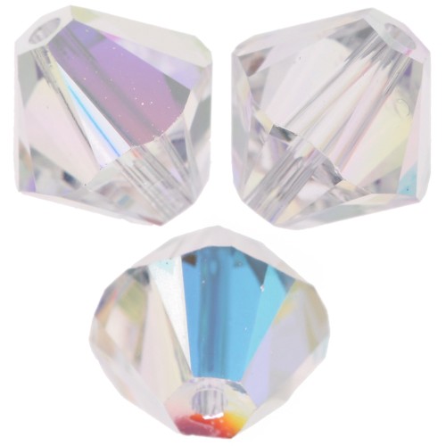 Toupies en cristal Swarovski 4 mm Crystal AB  x paquet de 1440 pcs