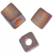 Cubes Miyuki 4 mm SB4-134FR - Tr Dark Topaz Mat AB x10g