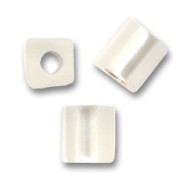 Cubes Miyuki 4 mm SB4-1F - Crystal Silver Lined Mat x10g