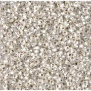 Rocaille Miyuki 11/0 1F - Crystal Silver Lined Mat x8g|raw }}