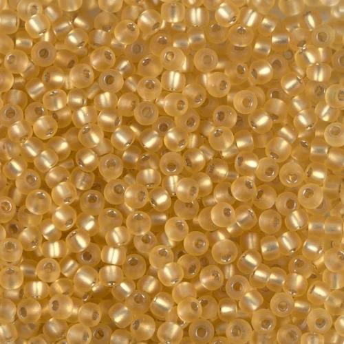 Rocaille Miyuki 11/0 3F - Gold Silver Lined Mat x8g
