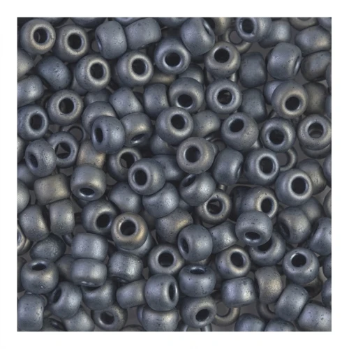 Rocaille Miyuki 8/0 2002 - Metallic Silver Gray Mat x8g