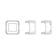 Serti griffe pour cabochon PureCrystal 4499 6 mm - Rhodié x1