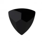 Cabochon triangle PureCrystal 4799 9 mm Jet x 1
