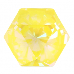 Cabochon Hexagon PureCrystal 4699 14 x 16 mm Crystal Sunshine DeLite x1
