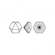 Cabochon Hexagon PureCrystal 4699 14 x 16 mm Crystal Sunshine DeLite x1