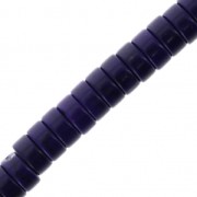 Perles Rondelles Heishi 6x3 mm imitation Howlite teintées - Violet x38cm|raw }}