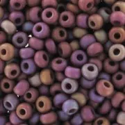 Perles rocailles Preciosa  11/0 2 mm - Brown Mat AB x20g