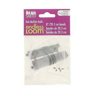 Fil élastique pour base de tissage Endless Loom - bande de 20.3 cm Transparent x 6