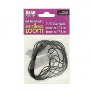 Fil élastique pour base de tissage Endless Loom - bande de 17.8 cm Noir x 10