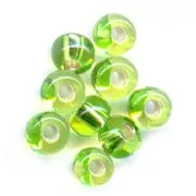 Perles rocailles Preciosa 5/0 4.5 mm - Yellow Peridot Silver Lined x20g