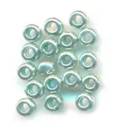 Perles rocailles Preciosa 11/0 2 mm - Vert Turquoise Metallique x20g