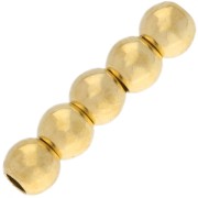 Perles rondes 3 mm avec gros trous - Gold filled (or laminé)  x10|raw }}