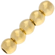 Perles rondes 3 mm avec gros trous - Gold filled (or laminé)  x10