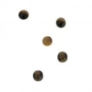 Cabochons ronds 3 mm à coller ou à sertir Oeil de tigre x5