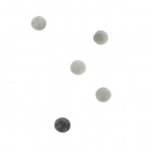 Cabochons ronds 3 mm à coller ou à sertir Howlite x5