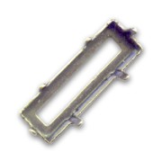 Serti griffe Princess Baguette 30x10 mm bronze|raw }}