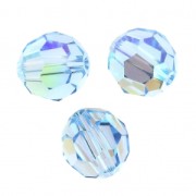 Perle ronde  PureCrystal 5000 8 mm Aquamarine Shimmer x1|raw }}