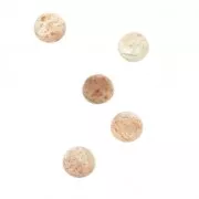 Cabochons ronds 4 mm à coller ou à sertir Pierre de soleil Sun Stone x5